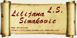 Lilijana Simaković vizit kartica